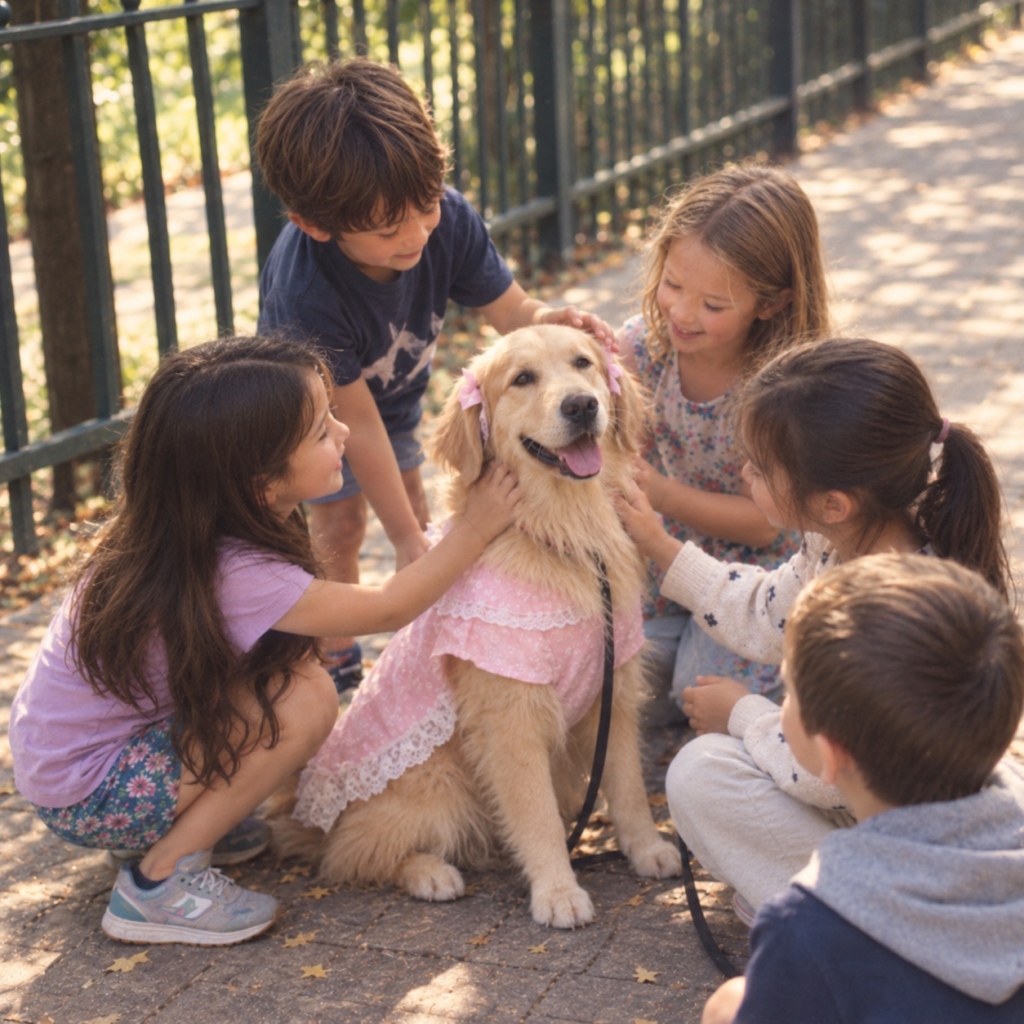 bella and kids